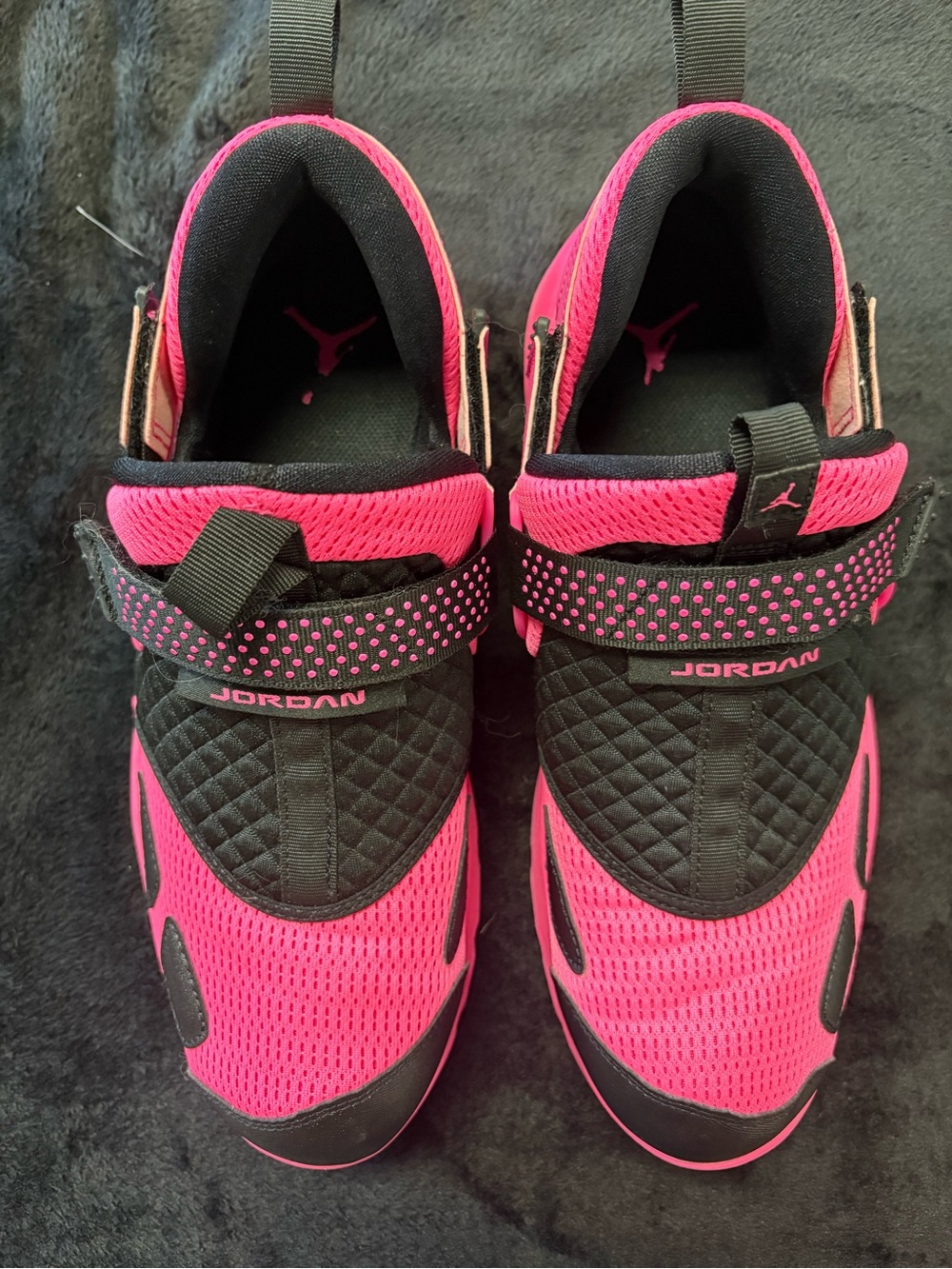 Jordan Womens Hot Pink and Black Trunner LX